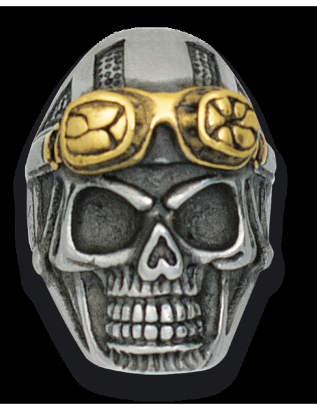 Anello in acciaio Skull Revenge