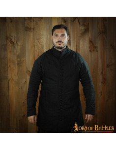 Gambeson medievale imbottito tipo 6 con abbottonatura...