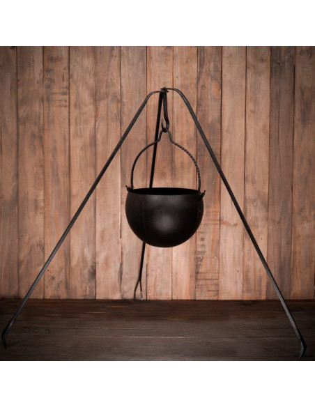 Falò medievale treppiede in ferro...