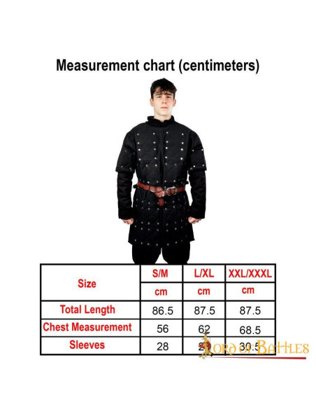 Brigantino nero con piastre...