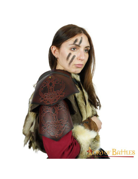 Spallacci vichinghi in pelle modello...