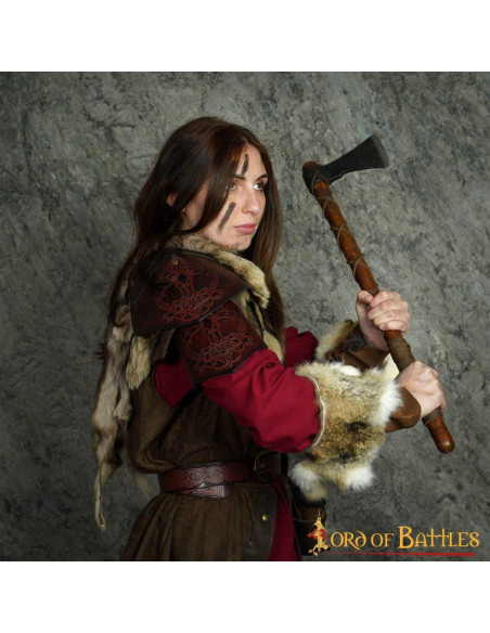 Spallacci vichinghi in pelle modello...