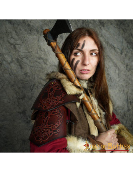 Spallacci vichinghi in pelle modello...