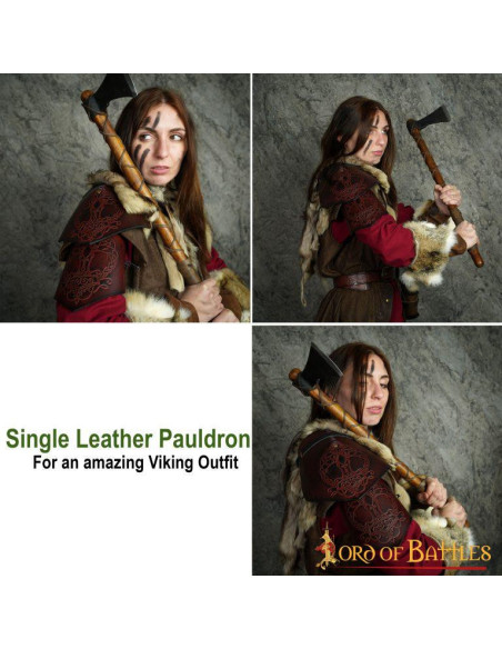 Spallacci vichinghi in pelle modello...