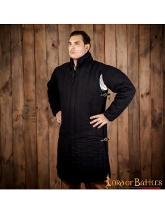 Gambeson medievale imbottito tipo 3 con fibbie laterali