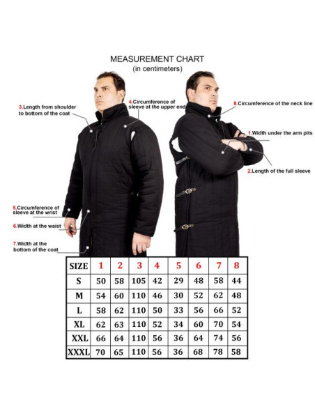 Gambeson medievale imbottito tipo 3...