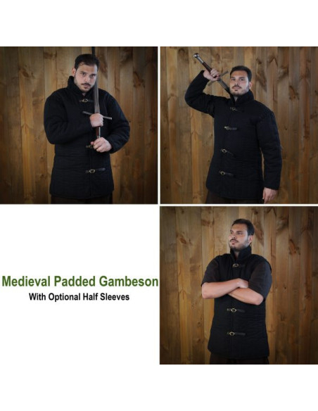 Gambeson medievale imbottito tipo 1,...