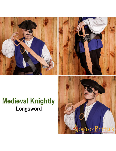 Spada da pirata in legno per allenamento Spada da pirata in legno per allenamento