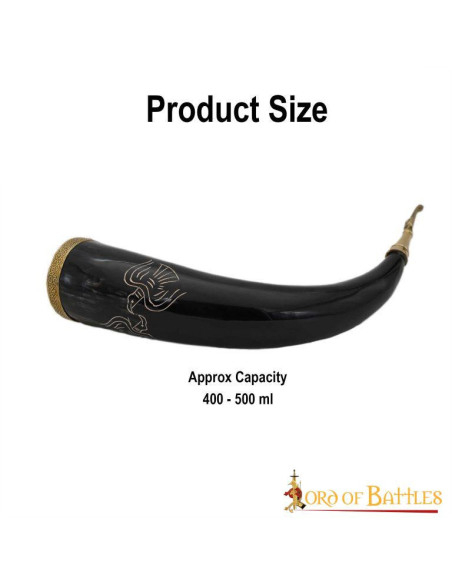 Corno potorio vichingo modello Twin...