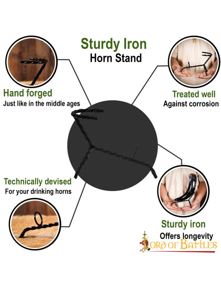 Supporto in ferro battuto per corna...