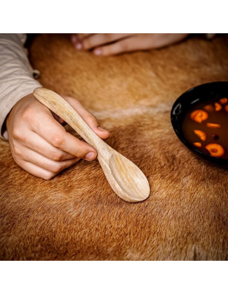 Cucchiaio medievale in legno...