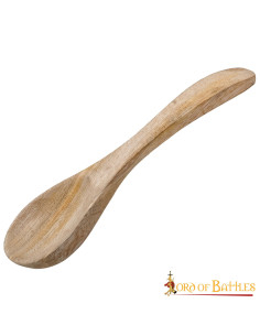 Cucchiaio medievale in legno funzionale, 19 cm.