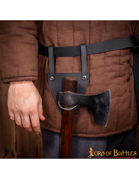 Baldric ad anello nero per asce o...