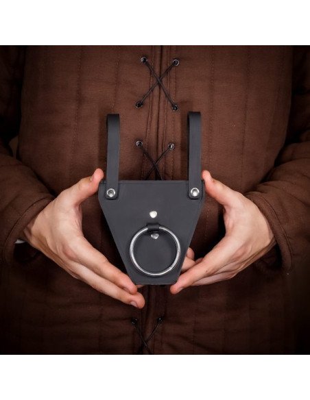 Baldric ad anello nero per asce o...