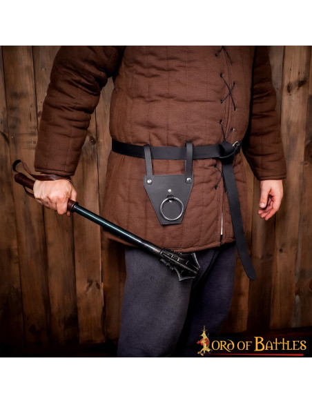 Baldric ad anello nero per asce o...