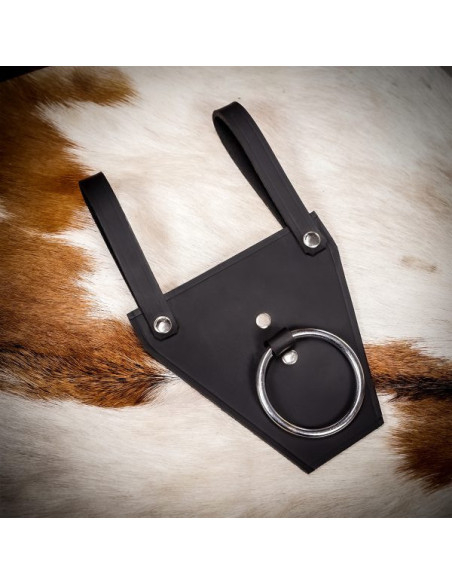 Baldric ad anello nero per asce o...