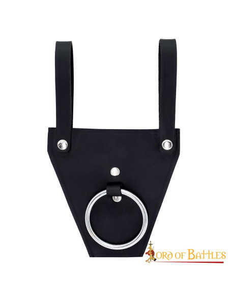 Baldric ad anello nero per asce o...