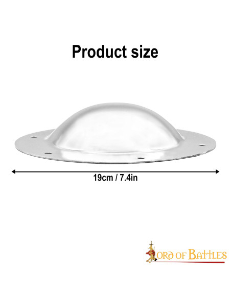 Umbo medievale in acciaio fatto a...