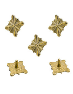 Set di 5 supporti medievali in ottone massiccio 2