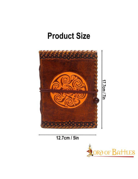 Diario medievale con nodo celtico in...