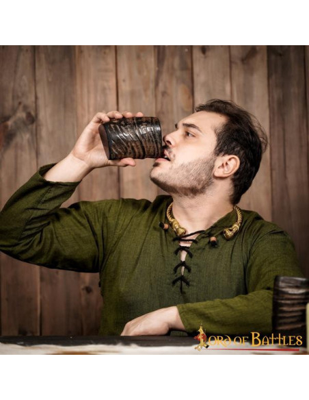 Set di 2 bicchierini in corno vichingo