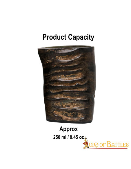 Set di 2 bicchierini in corno vichingo