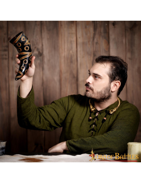 Corno vichingo decorato pronto da...