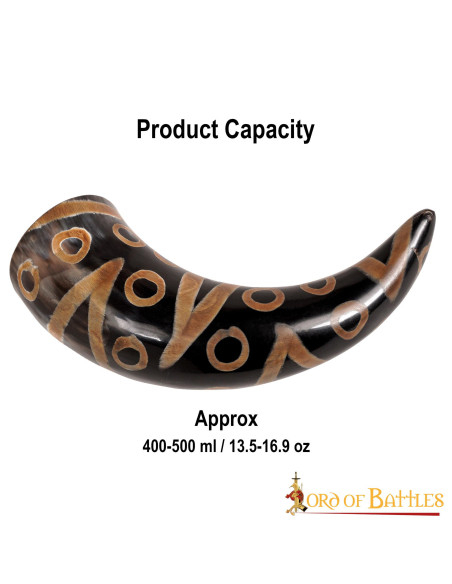 Corno vichingo decorato pronto da...