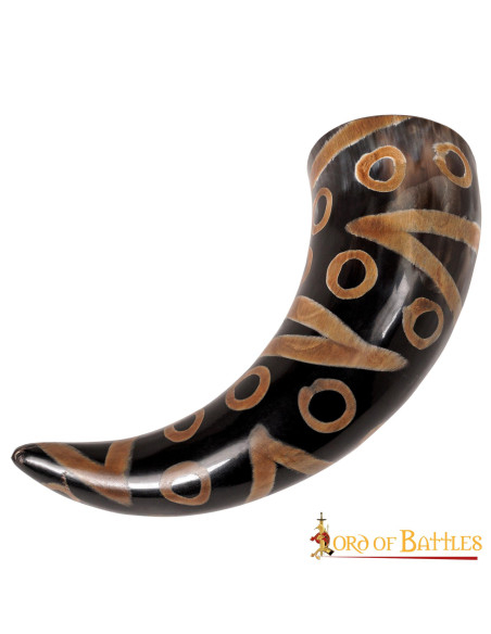 Corno vichingo decorato pronto da...