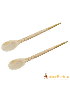 Set di 2 cucchiai in osso romano (15,74 cm.)