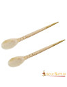 Set di 2 cucchiai in osso romano (15,74 cm.)
