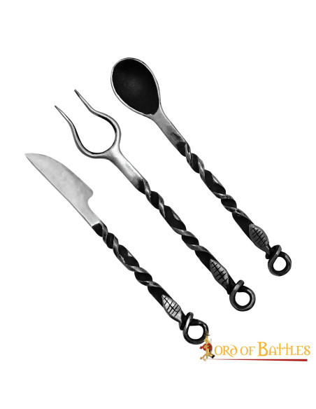 Set di posate medievali, forchetta,...