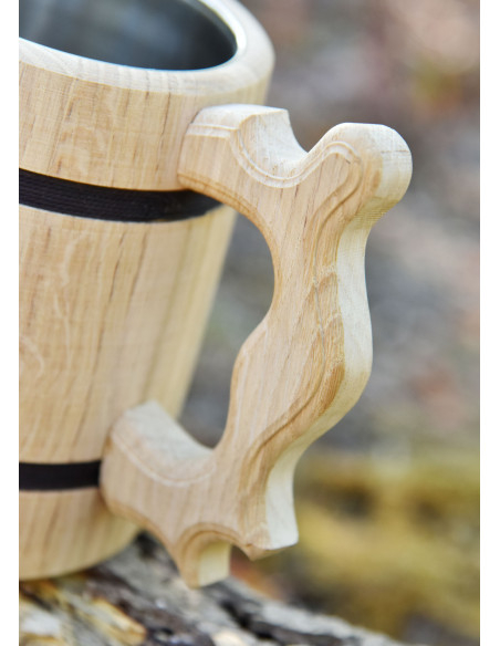 Boccale di birra medievale in legno...