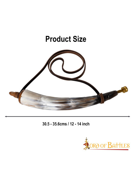 Polvere da sparo in vero corno di bue...