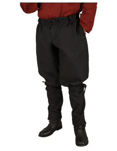 Pantaloni vichinghi da uomo modello Gunnar, neri