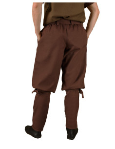 Pantaloni vichinghi da uomo modello Gunnar, marroni 2