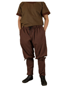 Pantaloni vichinghi da uomo modello Gunnar, marroni