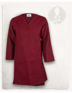 Tunica medievale da uomo, modello Shapur, in rosso