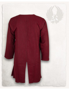 Tunica medievale da uomo, modello Shapur, in rosso 2