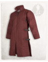 Gambeson medievale modello Burkhard, bordeaux