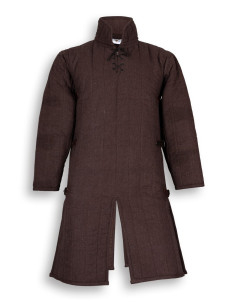 Gambeson medievale modello Burkhard, marrone