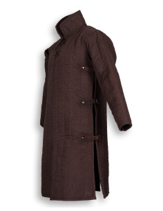 Gambeson medievale modello Burkhard, marrone 2