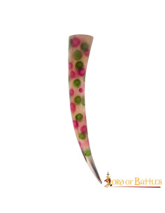 Corno per bere decorato con puntini (400-500 ml.) 2
