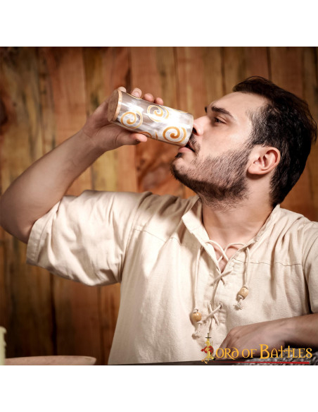 Vaso vichingo in corno di bue