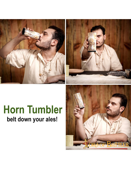 Vaso vichingo in corno di bue