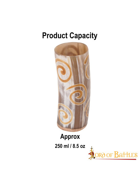 Vaso vichingo in corno di bue