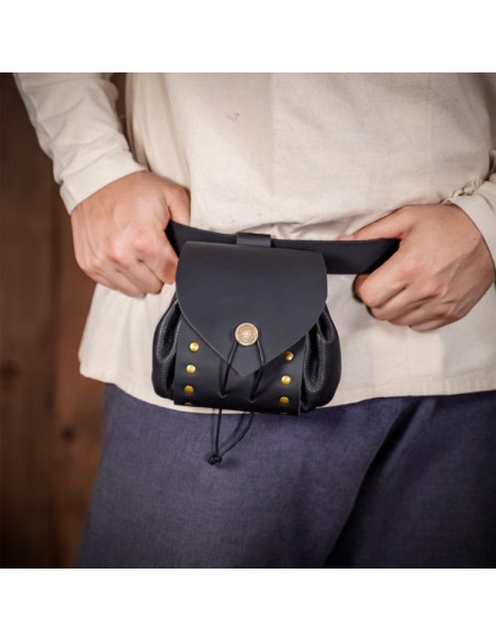 Marsupio medievale in pelle con...