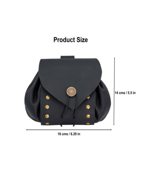 Marsupio medievale in pelle con...