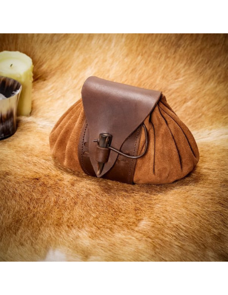 Marsupio medievale in pelle con...