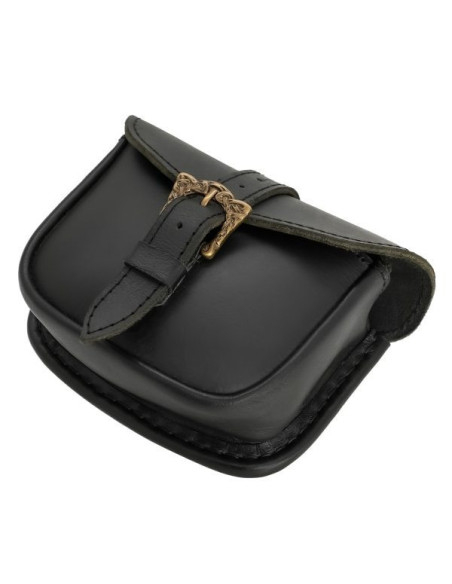 Borsa in pelle con fibbia celtica in...